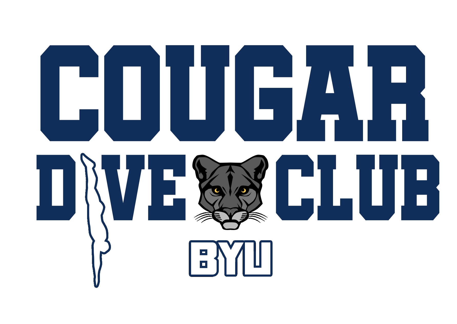 BYU Cougar Dive Club logo